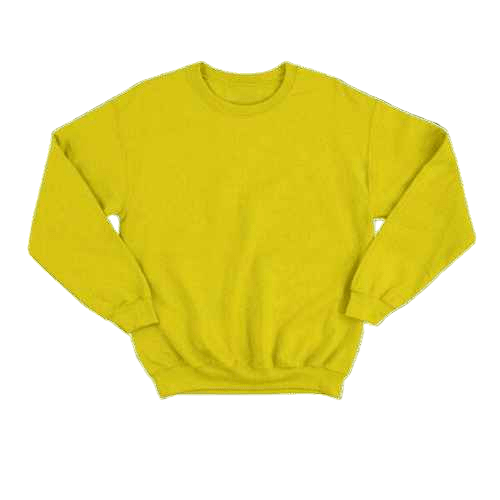 Basic Yellow Sweatshirt - Aesthetic Gen