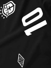 Load image into Gallery viewer, Black Collar Manfinity Sporsity Patchwork Number Print Polo Shirts - Aesthetic Gen
