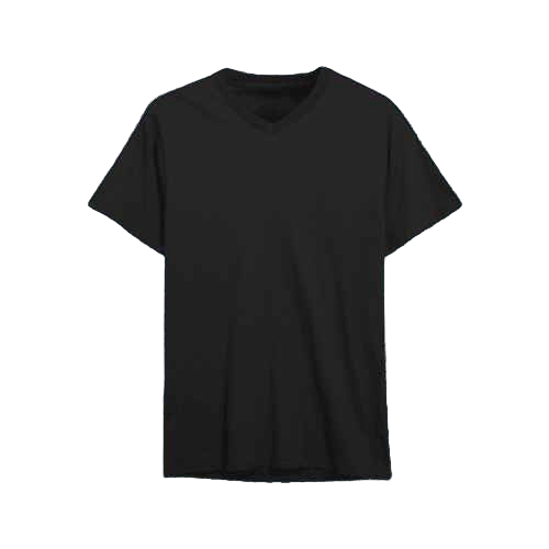 Black V - Neck T-Shirt - Aesthetic Gen