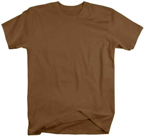 Brown Half Sleeve Tee - Aesthetic Gen