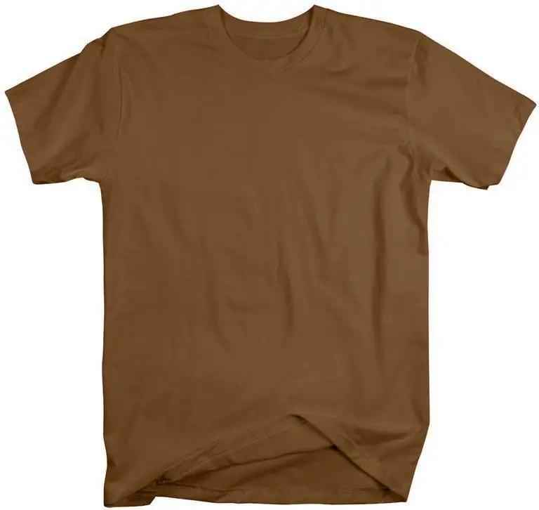 Brown Half Sleeve Tee - Aesthetic Gen