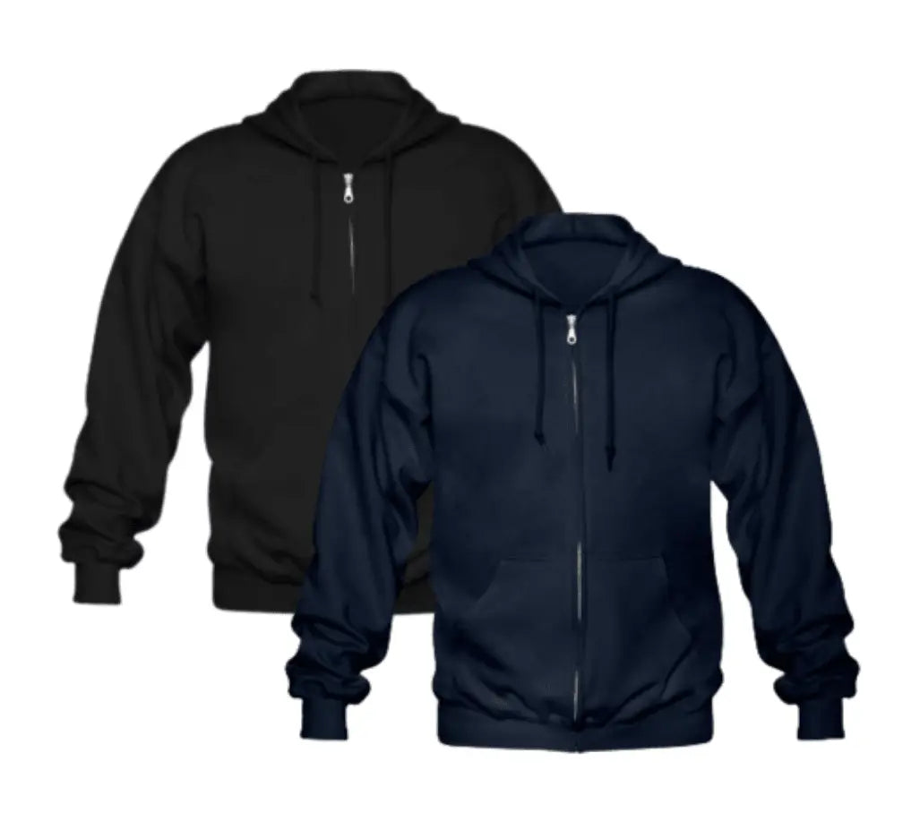 Bundle Of 2 Zipper Hoodies-Aesthetic Gen