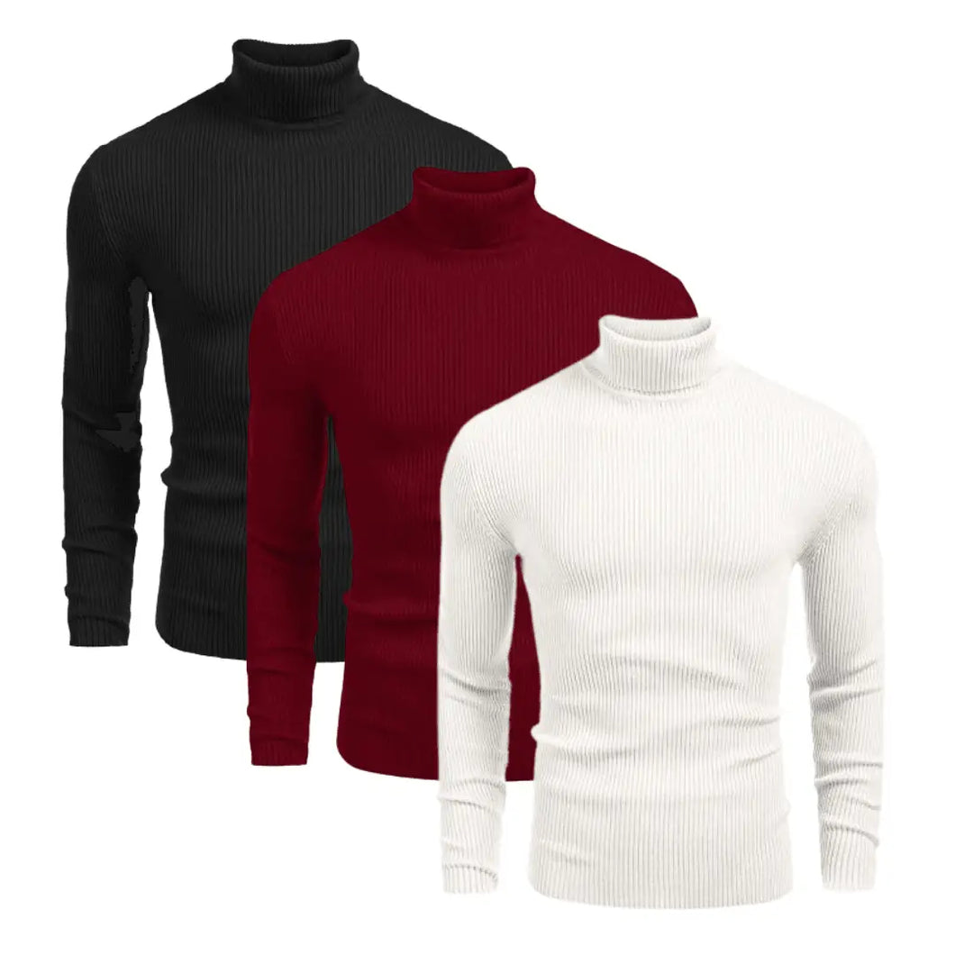 Bundle Of 3 Basic High Neck-Aesthetic Gen