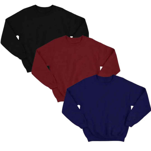 Bundle Of 3 Basic Sweatshirts - Aesthetic Gen