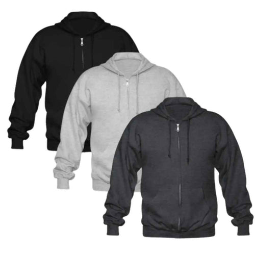 Bundle Of 3 Zipper Hoodies - Aesthetic Gen