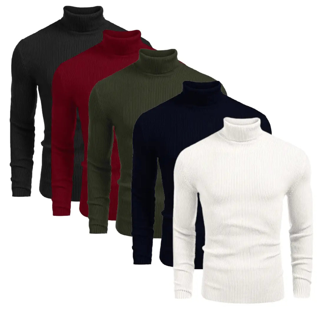 Bundle Of 5 Basic High Neck-Aesthetic Gen