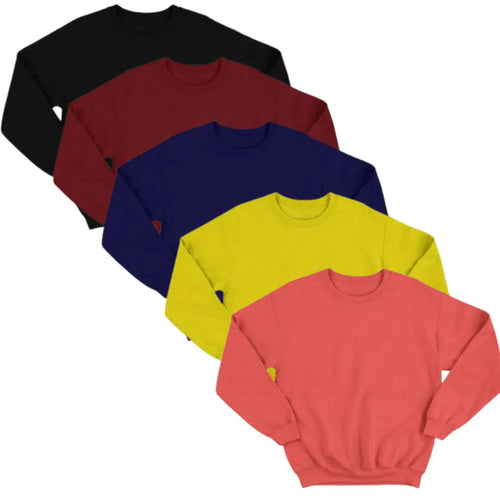 Bundle Of 5 Basic Sweatshirts-Aesthetic Gen