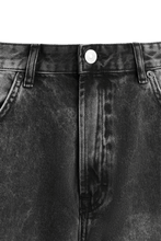 Load image into Gallery viewer, Charcoal Washed Denim Utility Cargo Jeans With Pockets - Aesthetic Gen
