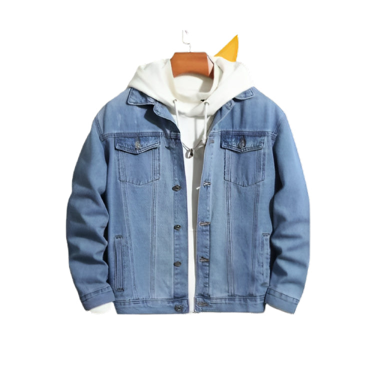 Mid Blue Denim Jacket -Unisex-Aesthetic Gen