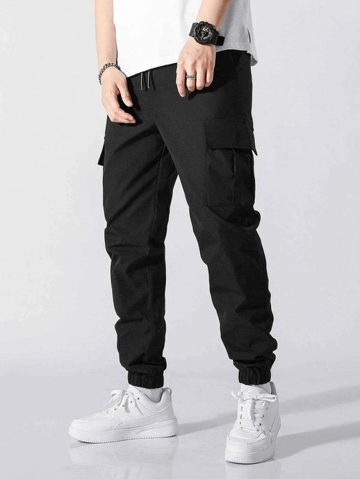 Jet Black Cargo Pant - Unisex - Aesthetic Gen