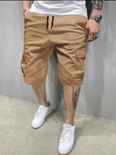 Load image into Gallery viewer, Khaki Cargo Shorts - Aesthetic Gen
