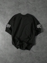 Load image into Gallery viewer, Manfinity EMRG Japanese Letter Graphic Black Drop Shoulder Tee - Aesthetic Gen
