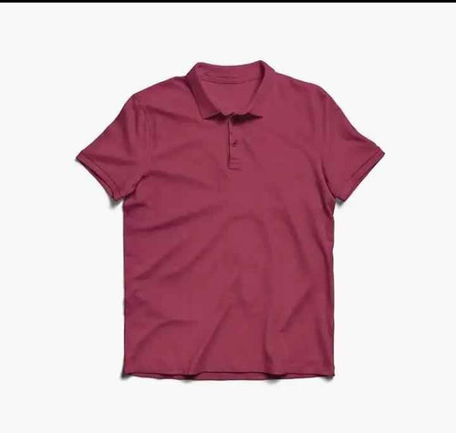MAROON POLO TEE - Aesthetic Gen