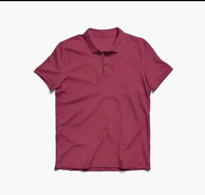 MAROON POLO TEE - Aesthetic Gen