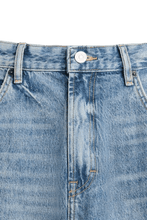 Load image into Gallery viewer, Mid - blue Washed Denim Utility Cargo Jeans With Pockets - Aesthetic Gen
