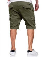 Load image into Gallery viewer, Olive Green Cargo Shorts - Aesthetic Gen
