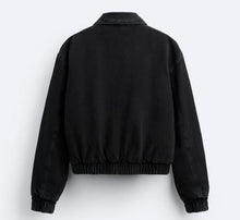 Load image into Gallery viewer, Pack Of 2 Cinnamon Brown &amp; Black Zippered Pocket Denim Jacket - Aesthetic Gen
