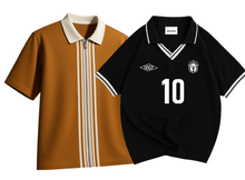 Load image into Gallery viewer, Pack Of 2 Zipper Polo &amp; Black Collar Manfinity Polo - Aesthetic Gen
