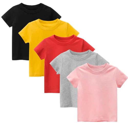 PACK OF 5 BASIC KIDS T - SHIRT - Aesthetic Gen