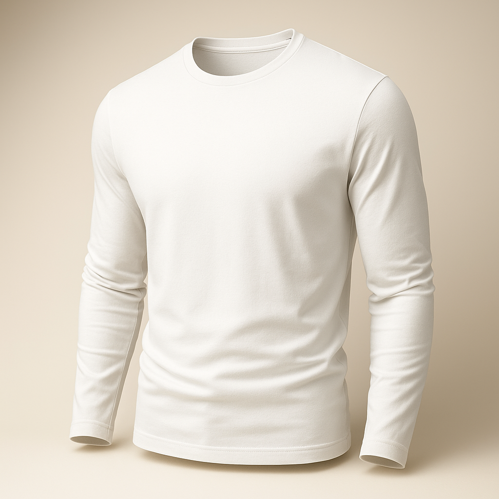 White Full Sleeves T-shirt