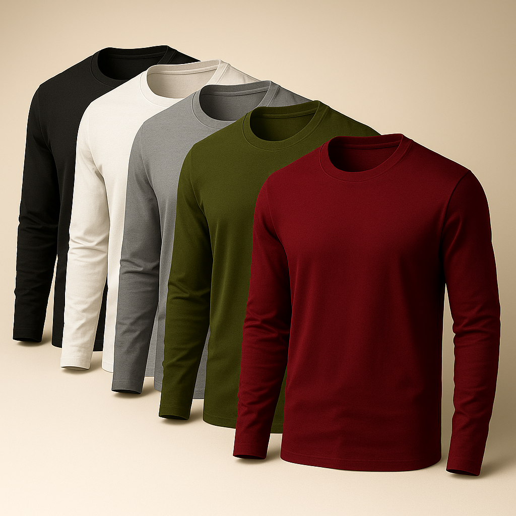 Bundle Of 5 Full Sleeves T-shirt