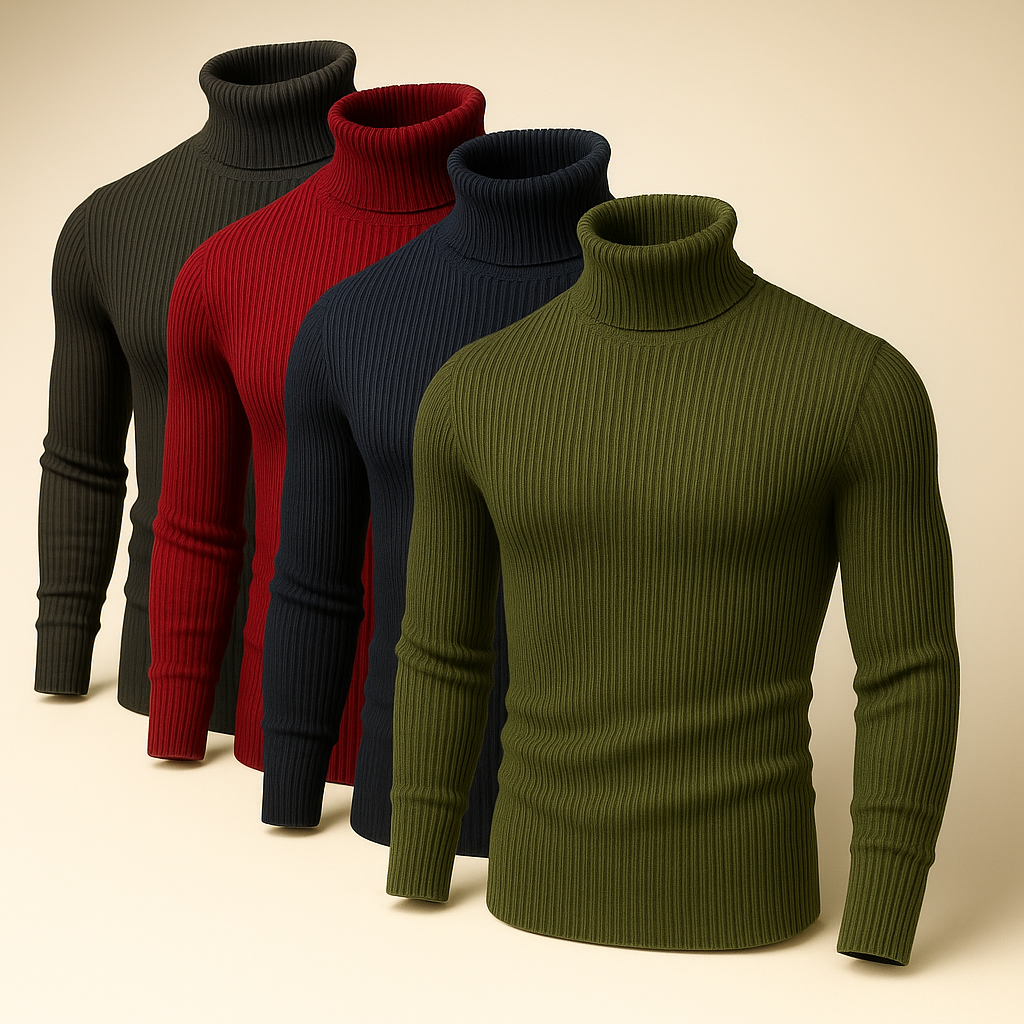Bundle Of 4 Basic High Neck