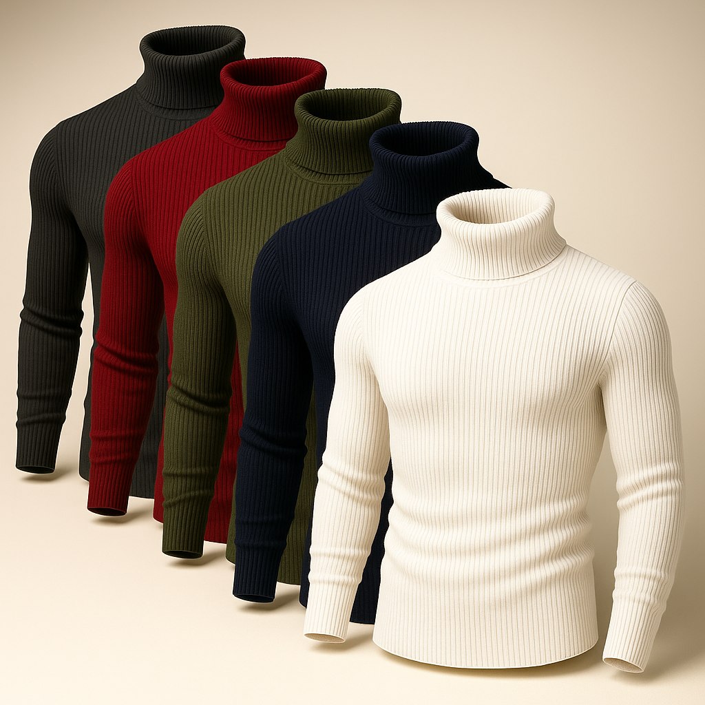 Bundle Of 5 Basic High Neck