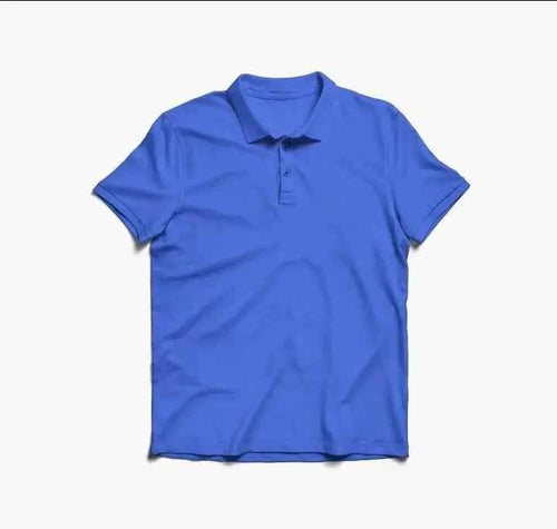 ROYAL BLUE POLO TEE - Aesthetic Gen