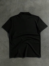 Load image into Gallery viewer, Trends Manfinity Mode Letter Print Black Polo Shirt - Aesthetic Gen
