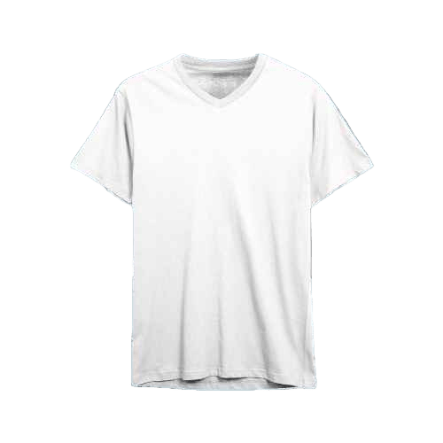 White V - Neck T-Shirt - Aesthetic Gen